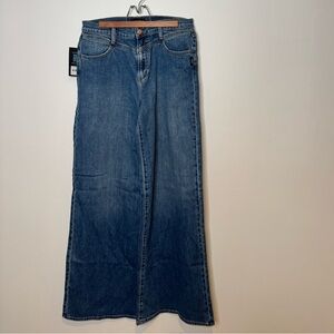 Silver Jeans Dark Blue Wide Leg Denim